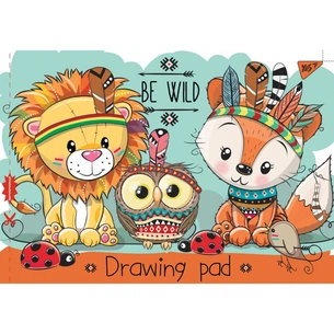 Альбом для малювання Yes А4 скоба, з перфорацією, 12 аркушів (130434) зображення 1