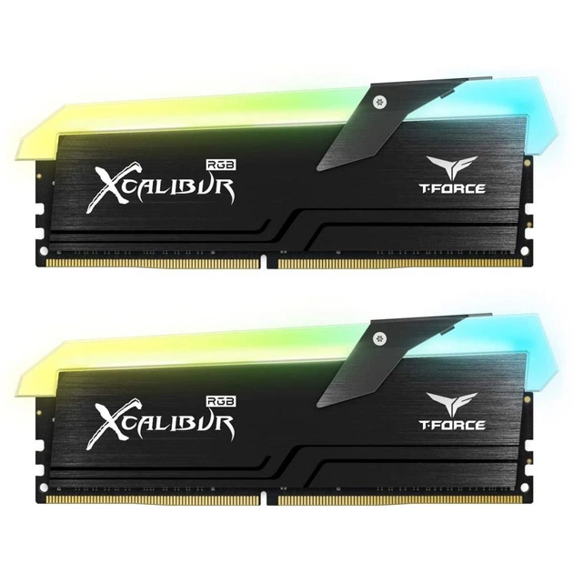Модуль пам'яті для комп'ютера DDR4 16GB (2x8GB) 4000 MHz T-Force Xcalibur RGB Black Team (TF5D416G4000HC18EDC01) - изображение 1