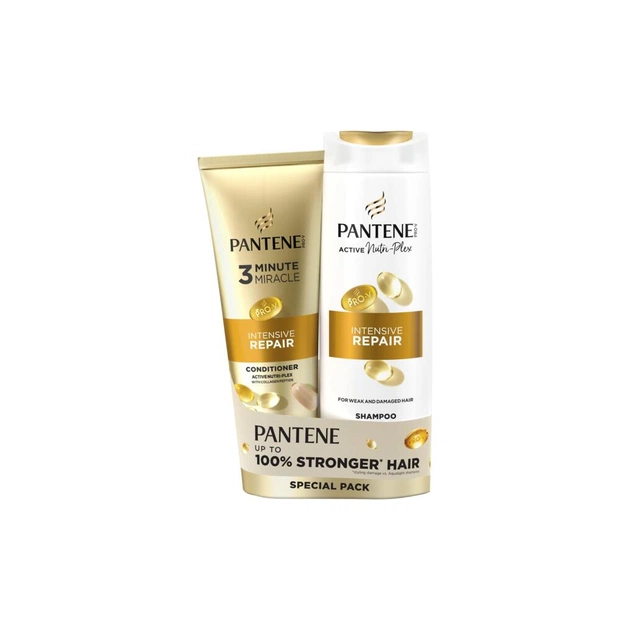 Набір косметики Pantene Pro-V Інтенсивне відновлення Шампунь 400 мл + Кондиціонер 220 мл (8700216831581) - picture 1