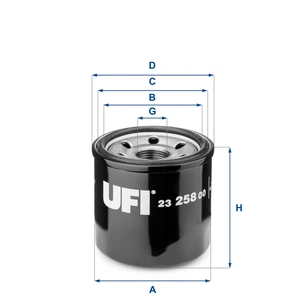 Фільтр масляний UFI 23.258.00 зображення 1
