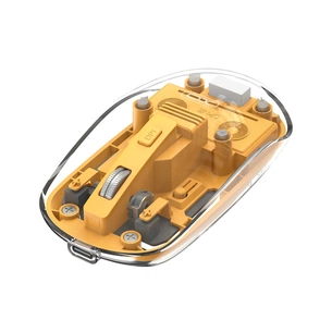 Мишка XO M12 Wireless Transparent/Yellow (M12 Yellow) зображення 1