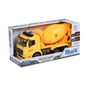 Спецтехніка Same Toy инерционная Truck Бетономешалка желтая со светом и звуком (98-612AUt-2) - зменшене зображення 3
