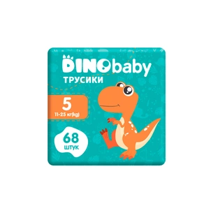 Підгузки Dino Baby Розмір 5 (11-25кг) (2 пачки по 34 шт) 68 шт (2000998939588) зображення 1