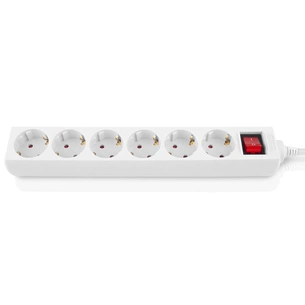 Мережевий фільтр живлення REAL-EL RS-6 Protect M 5m, white (EL122300035) зображення 1