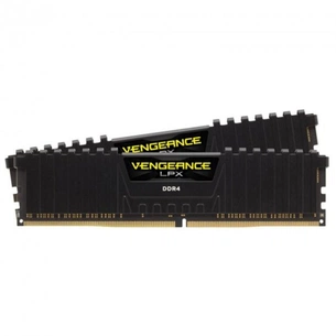 Модуль пам'яті для комп'ютера DDR4 16GB (2x8GB) 3600 MHz Vengeance LPX Black Corsair (CMK16GX4M2D3600C16) зображення 1