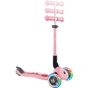 Самокат Globber Junior Foldable Lights до 50 кг 2+ Пастельно-рожевий з квітами (433-210) - зменшене зображення 5