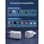 Зарядний пристрій Choetech GaN USB-C 20W QC3.0/PD/PPS (PD5010-EU-WH) - зменшене зображення 7