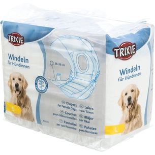 Підгузки для тварин Trixie для собак (сучок) L 38-56 см 12 шт (4011905236353) зображення 1