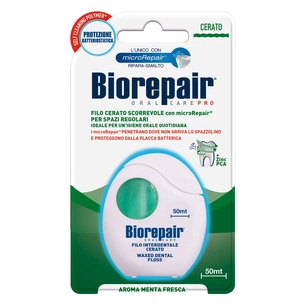 Зубна нитка Biorepair Щоденний захист з гідроксиапатитом 50 м (8017331038826) изображение 1