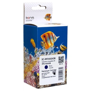 Картридж Barva Canon PFI-1000B 0555C001 80мл blue (IC-PFI1000B) зображення 1