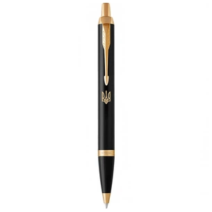 Ручка кулькова Parker IM 17 UKRAINE Black GT BP Тризуб (22032_TR) изображение 1