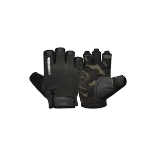Рукавички для фітнесу RDX T2 Half Brown L (WGA-T2HBR-L) зображення 1