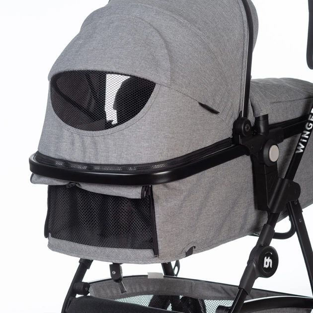 Коляска BabyHit Winger Light Grey трансформер (73556) - зображення 7