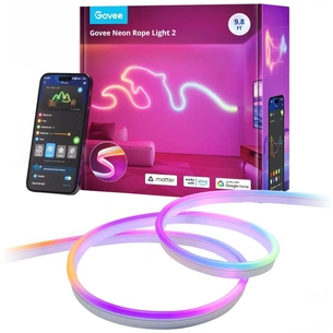 Світлодіодна стрічка Govee H61D3 Neon Rope Light 2, 3.0m, RGBIC, WI-FI/Bluetooth, white (H61D3301) зображення 1