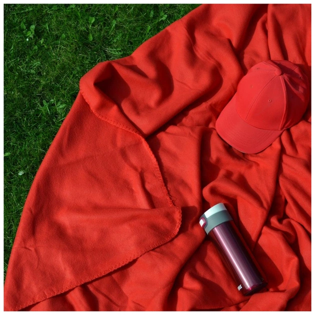 Плед Bergamo флісовий Warm у чохлі 150 х 180 см Червоний (202311pl-02) - picture 4