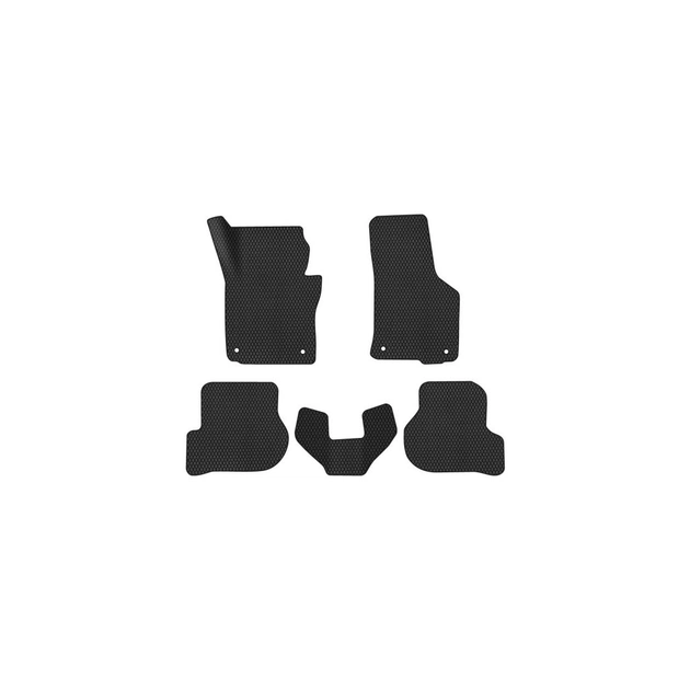 Коврик в салон EVAtech Skoda Octavia A5 (AT, 4 clips) 2004-2013 2 пок (SK12155CE5AV4RBB) - изображение 1