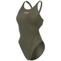 Купальник Arena Team Swimsuit Swim Tech Solid 004763-609 темно-зелений 38 (3468337774532) - зменшене зображення 6
