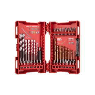 Набір свердл і біт Milwaukee SHOCKWAVE по металлу RedHEX TiN MM 5.5, 39 шт. (4932479853) picture 1