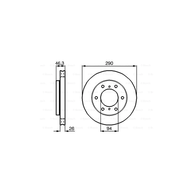 Гальмівний диск Bosch 0 986 478 990 - picture 5