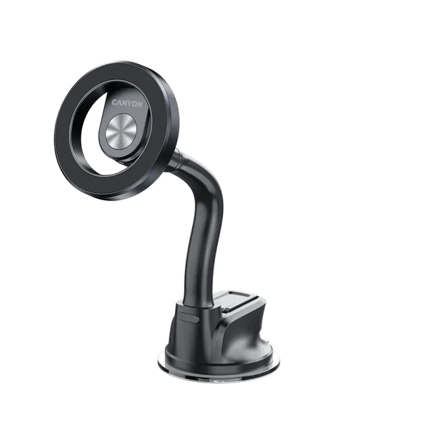 Універсальний автотримач Canyon Magnetic car holder OnGrip 12 suction + air vent Black (CNS-CCHM12) - picture 2