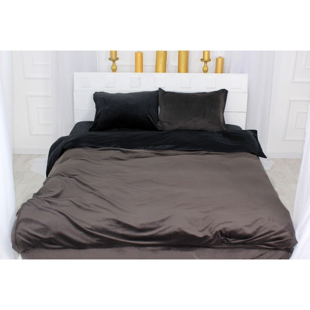 Постільна білизна MirSon Велюр Winter Frost 28-0007 + 28-0003 Rhodies Velvet 110х140 (2200004009797) - зображення 1