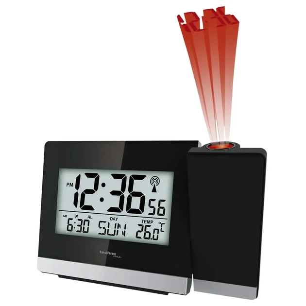 Настільний годинник Technoline WT536 проекційний Black (DAS301196) - зображення 1