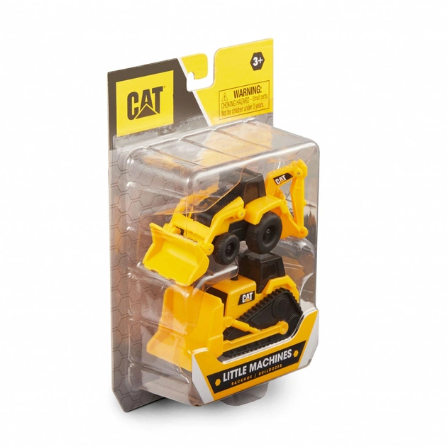 Спецтехніка Funrise Міні-техніка CAT Екскаватор-навантажувач та Бульдозер (82280) - picture 9