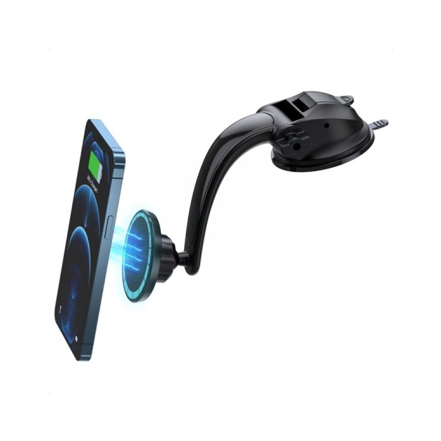 Універсальний автотримач Choetech з магнітним кріпленням на скло або торпеду (AT0005-BK) - picture 2