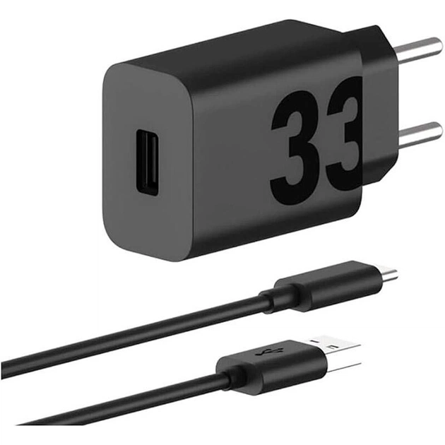 Зарядное устройство Motorola 33W Black + кабель Type-C (PG38C06448) - изображение 1