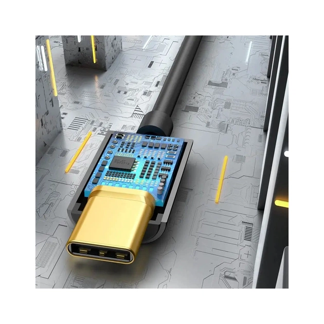 Перехідник USB-C M to 3.5mm F 0.1m black Baseus (CATL54-01) - picture 5