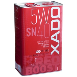 Моторна олива Xado Atomic Oil 5W-40 SN RED BOOST 4л (ХА 26269) зображення 1