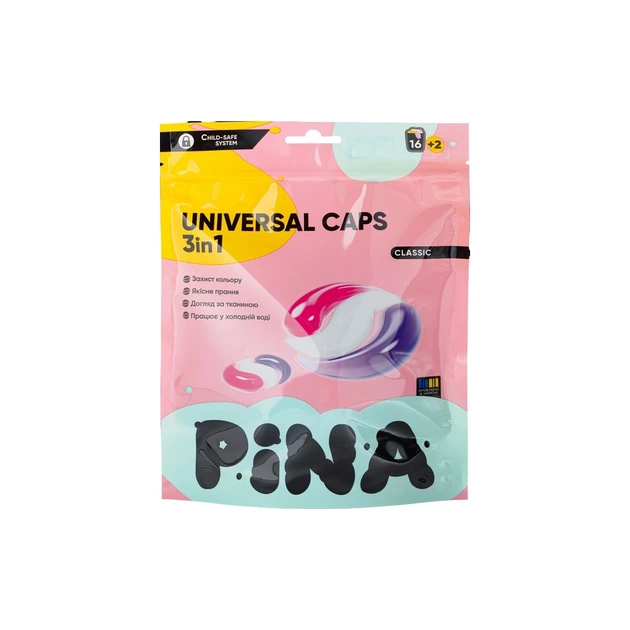 Капсули для прання Pina Universal Classic 18 шт. (4820287020548) - зображення 1