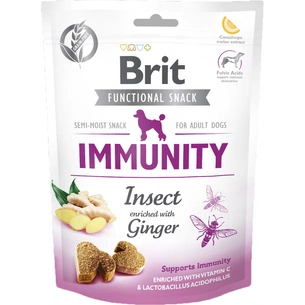 Ласощі для собак Brit Care Immunity комахи з імбиром 150 г (8595602539970) зображення 1