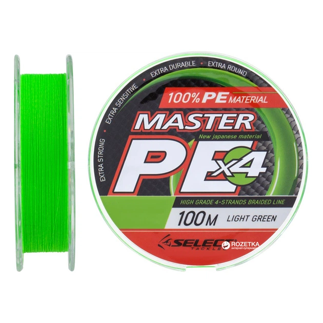 Шнур Select Master PE 100m Light Green 0.08mm 11kg (1870.17.01) - зображення 1