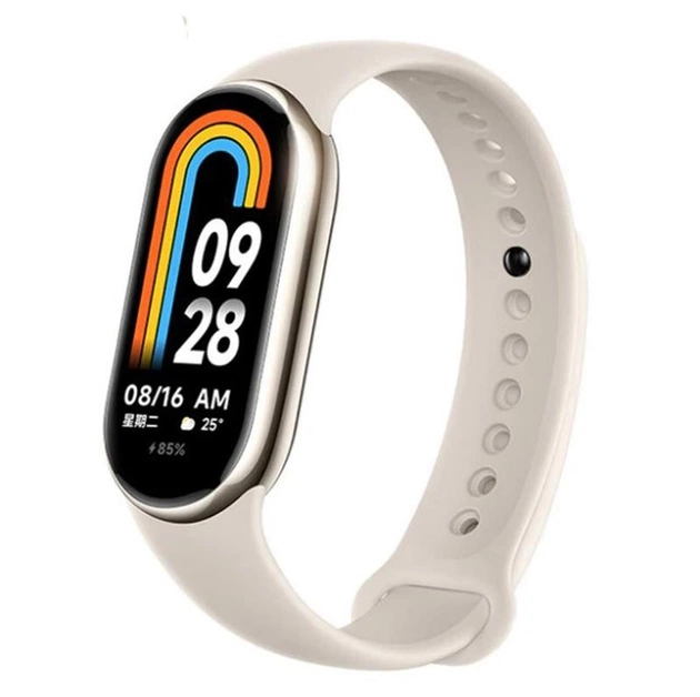 Силіконовий ремінець BeCover для Xiaomi Mi Smart Band 8 Beige (709377) - зображення 1