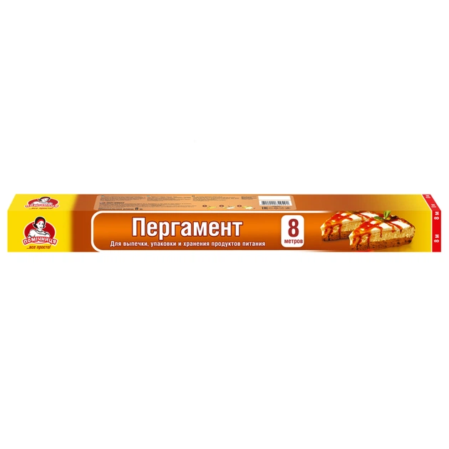 Папір для випічки пергаментний Помічниця Силіконізований 38 см х 8 м (4820012340491) - picture 1