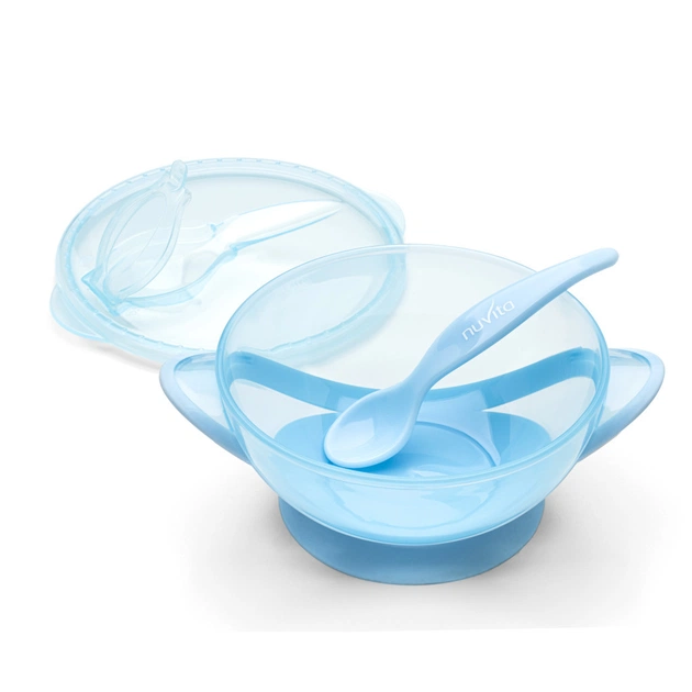 Набор детской посуды Nuvita COOL 6м+ Синий дорожный (NV1421COOLBLUE) - изображение 6