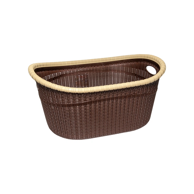 Кошик для білизни Irak Plastik Gordes коричневий 35 л (5616) - picture 1