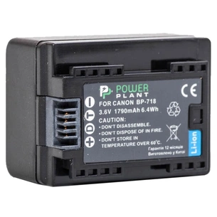 Акумулятор до фото/відео PowerPlant Canon BP-718 chip (DV00DV1385) зображення 1