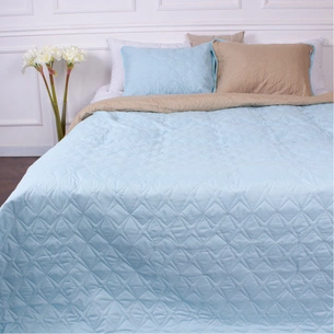 Покривало MirSon набір Serenity Line №7034 Azure 150х210 + наволочка 50х70 (2200005377239) зображення 1