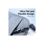 Патч-корд 1м, UTP cat 6 RJ-45 flat black Vention (IBJBF) - зменшене зображення 4