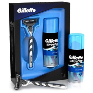 Набір для гоління Gillette станок Mach3 и гель для бритья Extra Comfort 75 мл (7702018438891) зображення 1