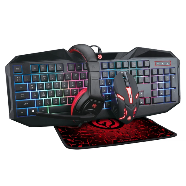 Комплект Piko GX100 4 в 1 USB Black (1283126489792) - изображение 1