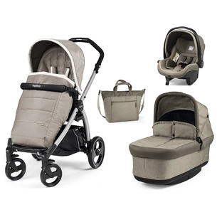 Коляска Peg-Perego 3 в 1 Book Plus Pop Up Cream Кремова (PACK03-00000000005) зображення 1