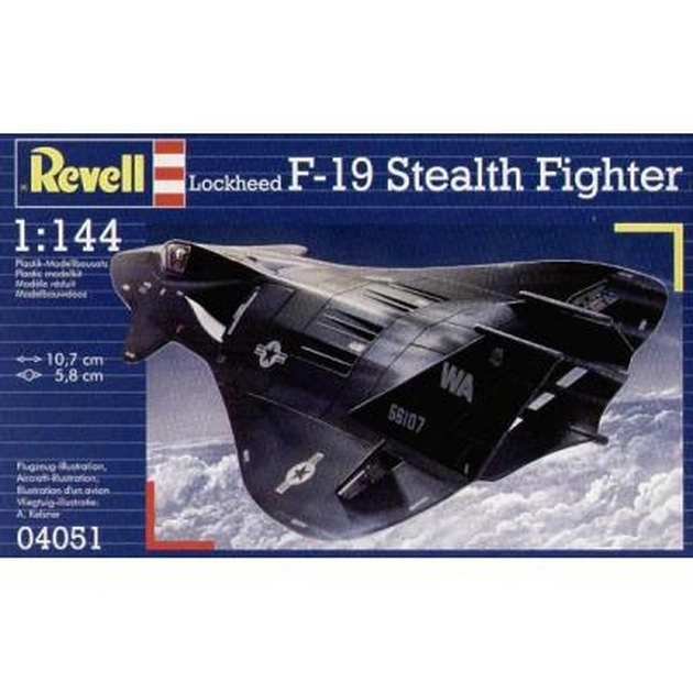 Збірна модель Revell Винищувач-невидимка F-19 Stealth Fighter 1:144 (4051) - зображення 1