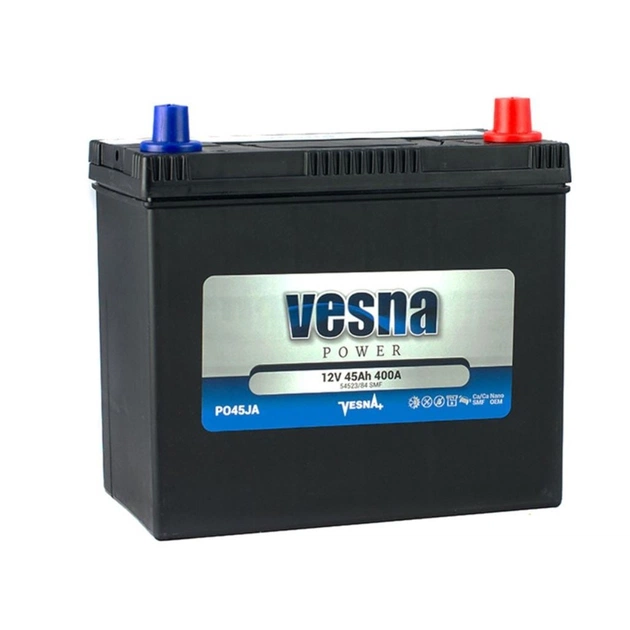 Акумулятор автомобільний Vesna 45 Ah/12V Japan Euro (415 645S) - изображение 1
