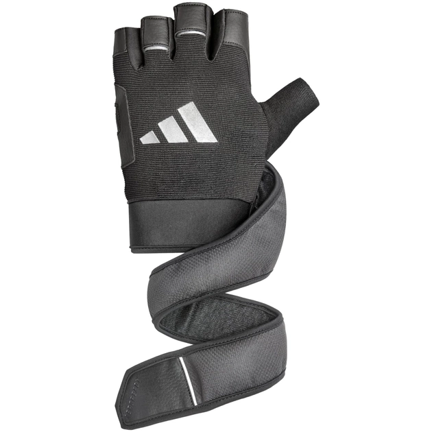 Рукавички для фітнесу Adidas Wrist Wrap Training Gloves ADGB-15052 чорний M (885652026215) - picture 2
