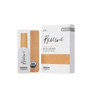 Тростина для кларнета D'Addario Organic Reserve Evolution Bb Clarinet #3.5 - 10 Pack (ODCE1035) зображення 1
