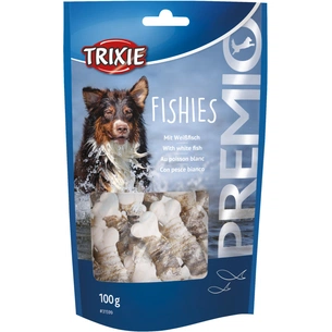 Ласощі для собак Trixie Premio Fishies кісточка з рибою 100 г (4011905315997) зображення 1
