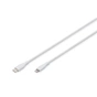 Дата кабель USB-C to Lightning 1.0m USB 2.0 60W silicone white Digitus (AK-600110-010-W) - уменьшенное изображение 1